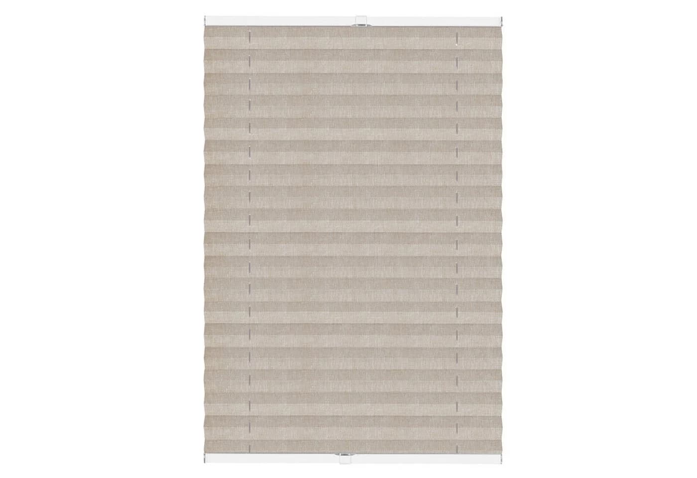 DomDeco Plissee Melange Braun Klemmfix ohne Bohren - Bild 2