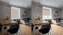 DomDeco Plissee Melange Braun Klemmfix ohne Bohren Bild 4
