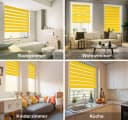 Doppelrollo Duo-Rollo Klemm Fix DomDeco Sicht- und Blendschutz Bild 1