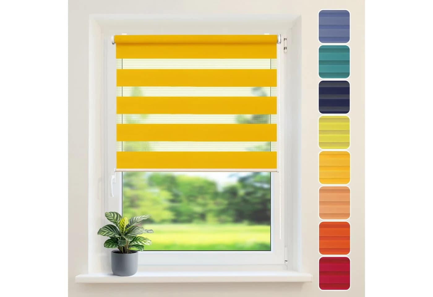 Doppelrollo Duo-Rollo Klemm Fix DomDeco Sicht- und Blendschutz - Bild 2