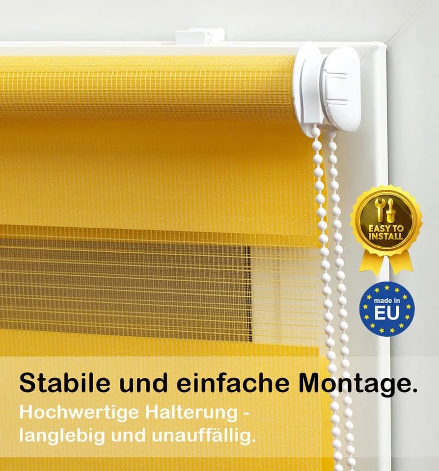 Doppelrollo Duo-Rollo Klemm Fix DomDeco Sicht- und Blendschutz - Bild 4