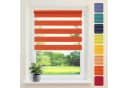 DomDeco Doppelrollo Duo-Rollo Klemm Fix Blau Ohne Bohren Bild 2