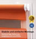 DomDeco Doppelrollo Duo-Rollo Klemm Fix Blau Ohne Bohren Bild 4