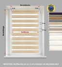 DomDeco Doppelrollo Natural Klemmfix ohne Bohren für Fenster Rollos Faltrollo Bild 3