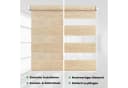 DomDeco Doppelrollo Natural Klemmfix ohne Bohren für Fenster Rollos Faltrollo Bild 4