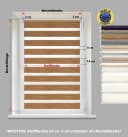 DomDeco Doppelrollo Klemmfix Braun Polyester Sichtschutz Bild 3