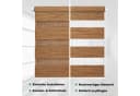DomDeco Doppelrollo Klemmfix Braun Polyester Sichtschutz Bild 4