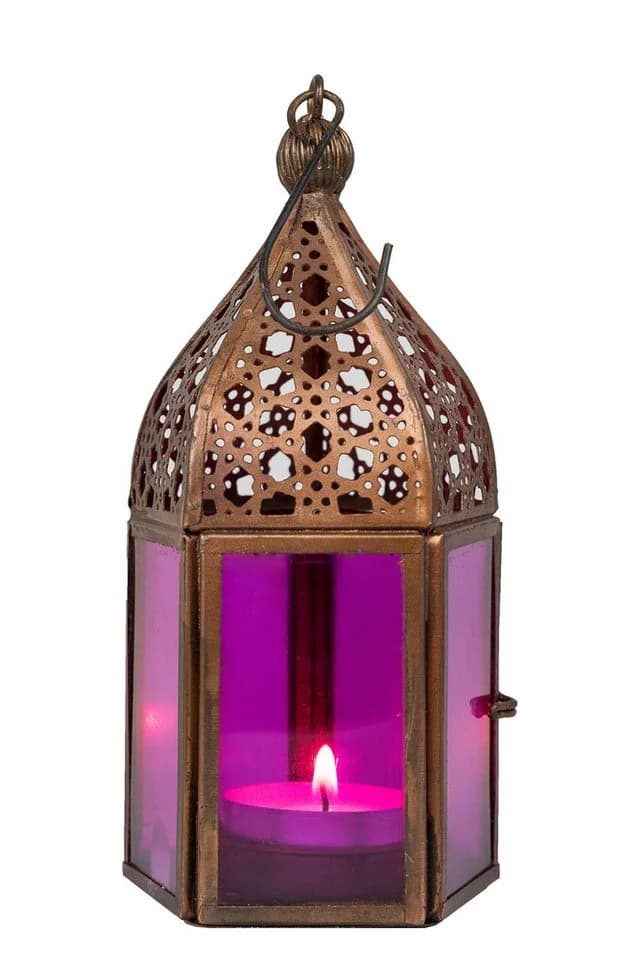 Marrakesch Orientalische Laterne Meena Pink Handarbeit - Bild 2