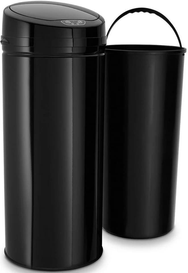ECHTWERK Mülleimer INOX BLACK Edelstahl Infrarot-Sensor 42 Liter - Bild 3