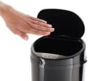 ECHTWERK Mülleimer INOX BLACK Edelstahl Infrarot-Sensor 42 Liter Bild 4