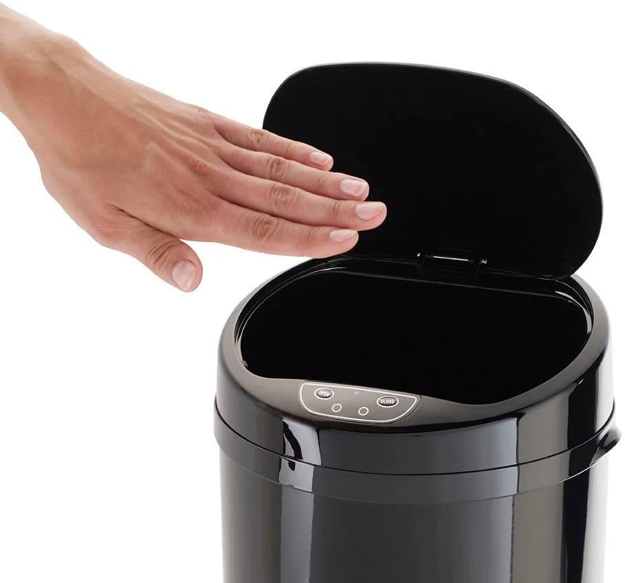 ECHTWERK Mülleimer INOX BLACK Edelstahl Infrarot-Sensor 42 Liter - Bild 4