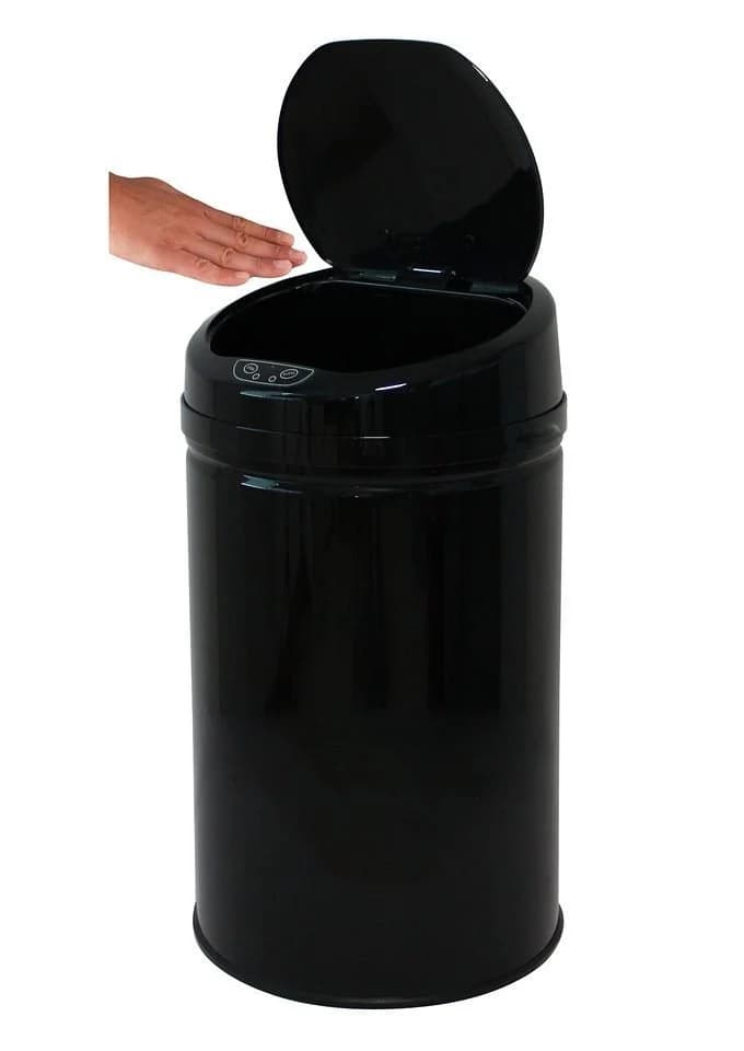 ECHTWERK Mülleimer INOX BLACK Schwarz Edelstahl Infrarot-Sensor 30 Liter - Bild 2