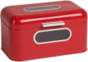 ECHTWERK Brotkasten Retro Metall Rot mit Sichtfenstern Bild 2