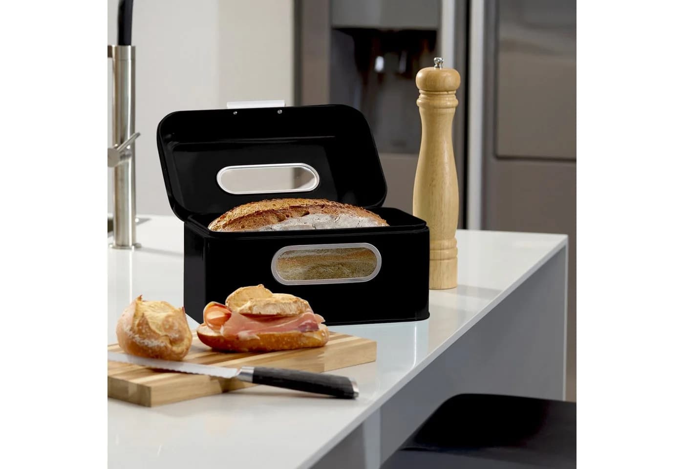 ECHTWERK Retro Brotkasten Small Metall mit Sichtfenstern - Bild 5