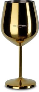ECHTWERK Weinglas-Set 6-tlg. Edelstahl PVD goldfarben Bild 1