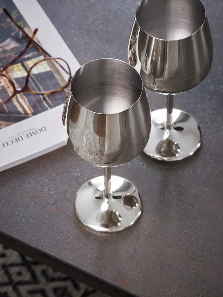 ECHTWERK Weinkelch-Set 6-tlg. Edelstahl silber - Bild 4