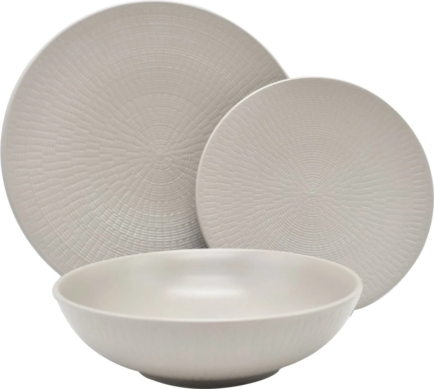 ECHTWERK Tafelservice Blanka Nature-Design 18-tlg. Beige Steingut - Bild 3