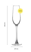 ECHTWERK Sektglas Champagnerkelch-Set 190 ml 6-tlg. Glas Bild 3