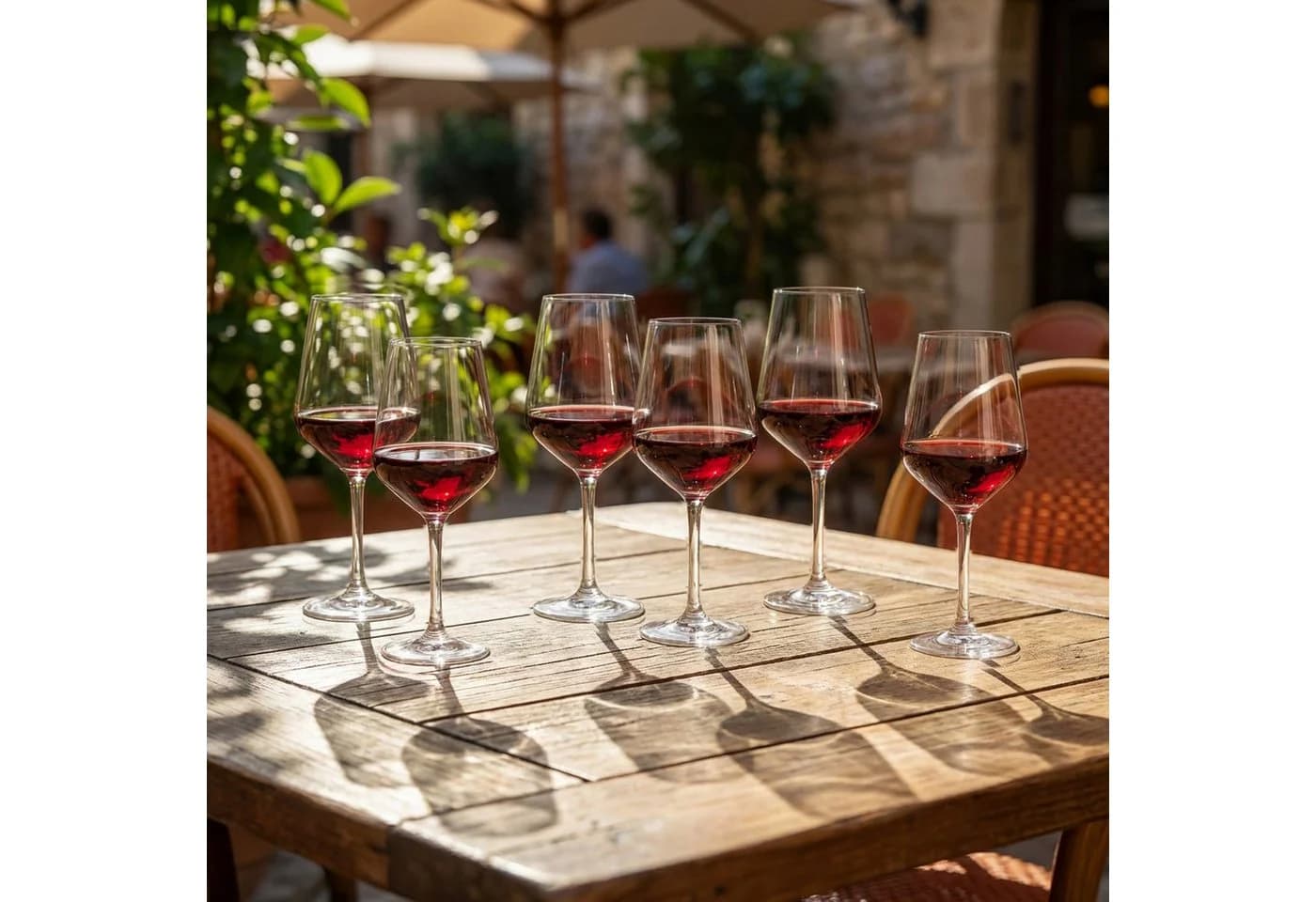 ECHTWERK Rotweinglas-Set 6-tlg. ca. 620 ml Glas transparent