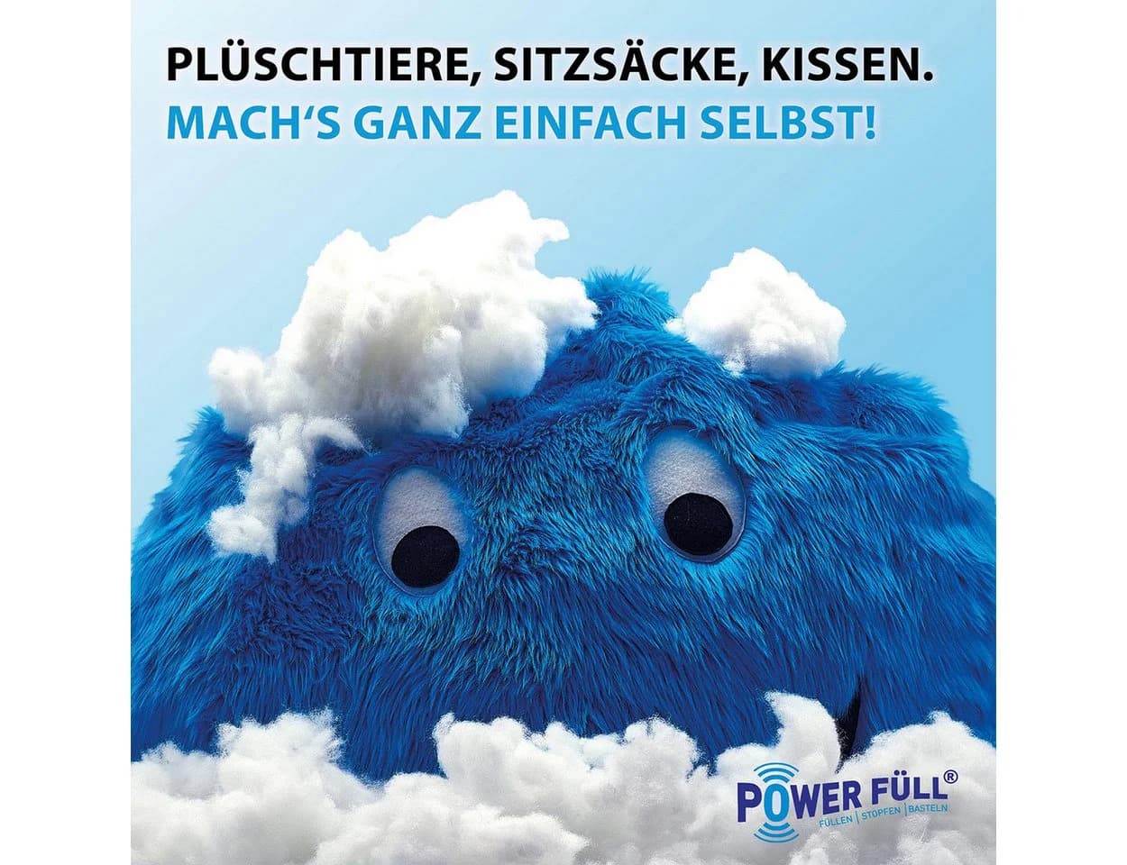POWER FÜLL Füllwatte 300g Weiß Allergikerfreundlich Hochwaschbar - Bild 5