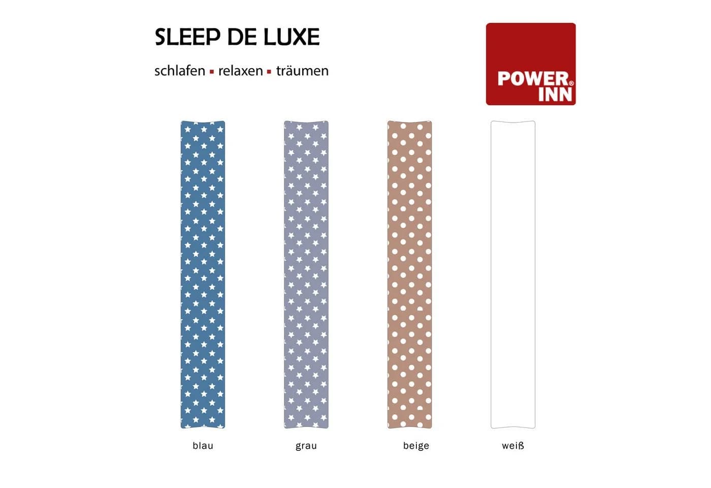 POWER INN Seitenschläferkissen SLEEP DE LUXE 200 cm Blau - Bild 3