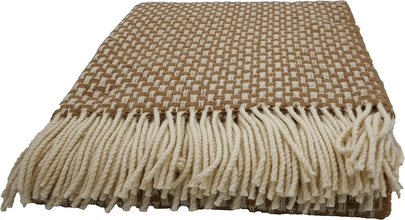Heinrich Glaeser Nachf. GmbH Wolldecke Fair De Luxe 100% Wolle Beige/Weiß - Bild 2