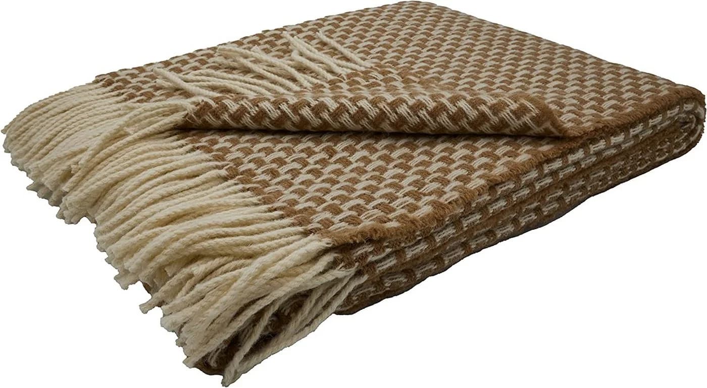 Heinrich Glaeser Nachf. GmbH Wolldecke Fair De Luxe 100% Wolle Beige/Weiß - Bild 3