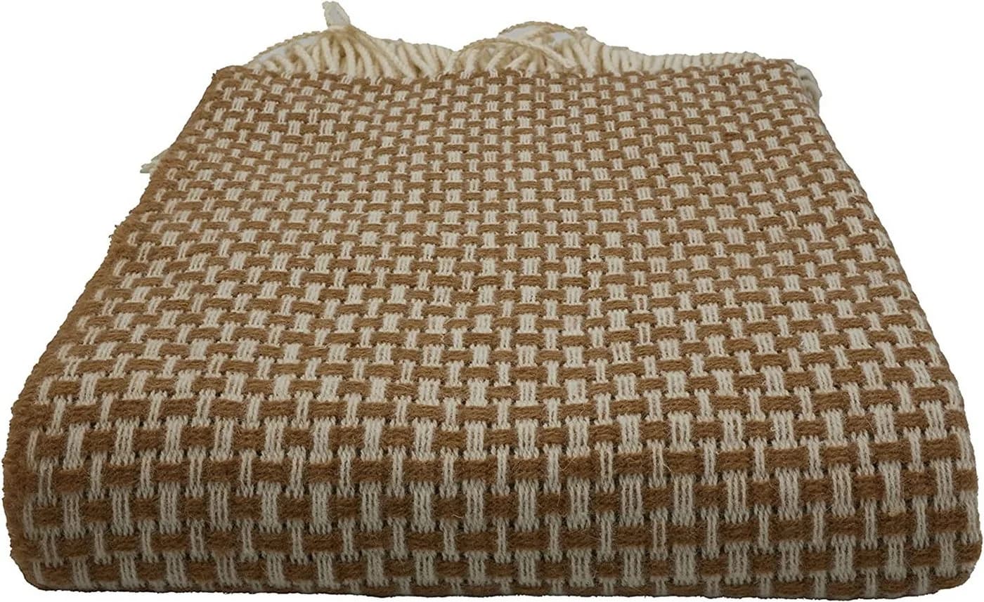 Heinrich Glaeser Nachf. GmbH Wolldecke Fair De Luxe 100% Wolle Beige/Weiß - Bild 4