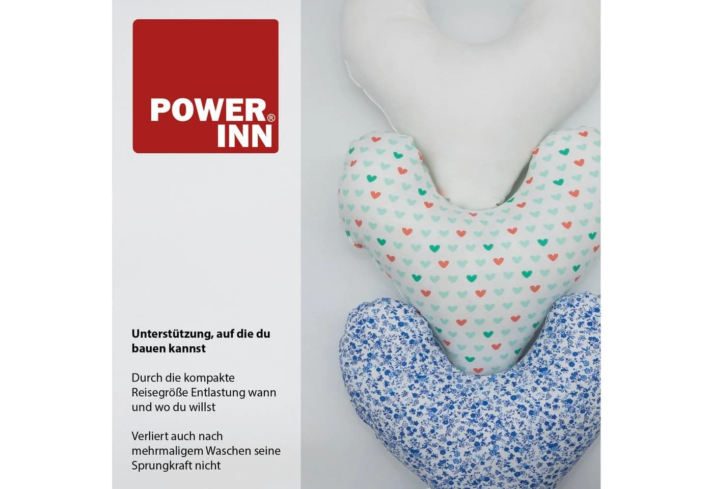 POWER INN Brustkissen HOPE Rosa Herzförmig Lagerungskissen Masektomie - Bild 3