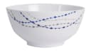 HEKERS Geschirr-Set 8-tlg. Melamin eckig elfenbeinweiß/blau Bild 5
