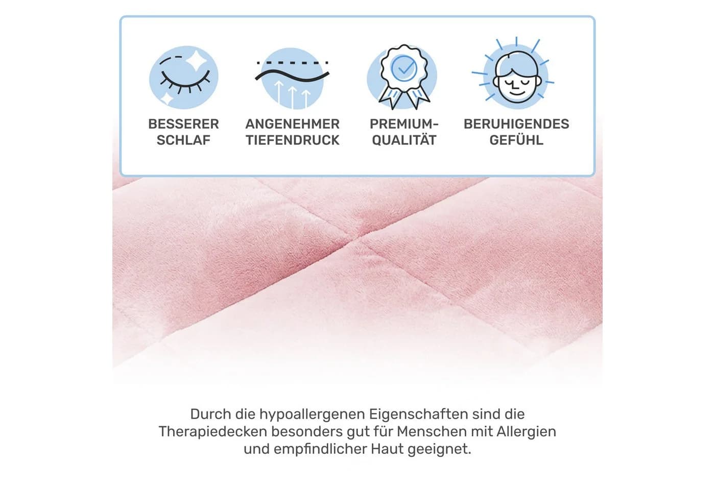 Dailydream Gewichtsdecke Kinder Rosa Therapie-Bettdecke Baumwolle - Bild 4