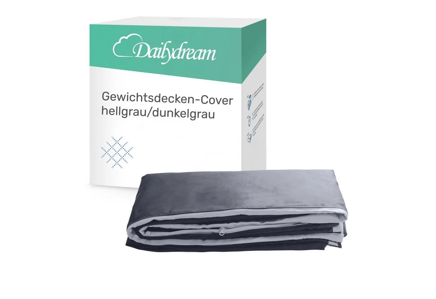 Dailydream Ersatzbezug Gewichtsdecke Edition Elefant Grau Baumwolle - Bild 2