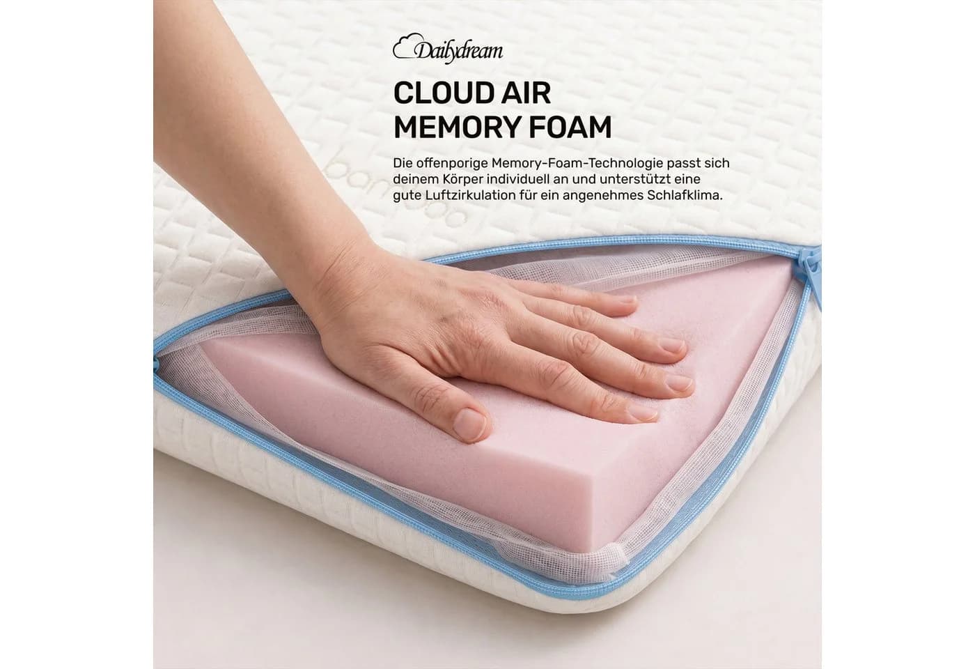 Dailydream Topper mit Memory Foam Viscoschaum