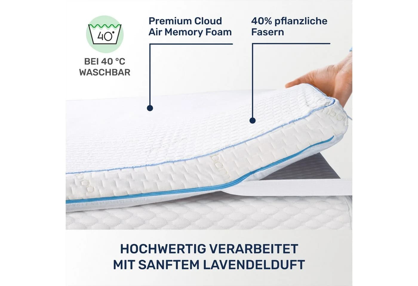 Dailydream Topper mit Memory Foam Viscoschaum - Bild 3
