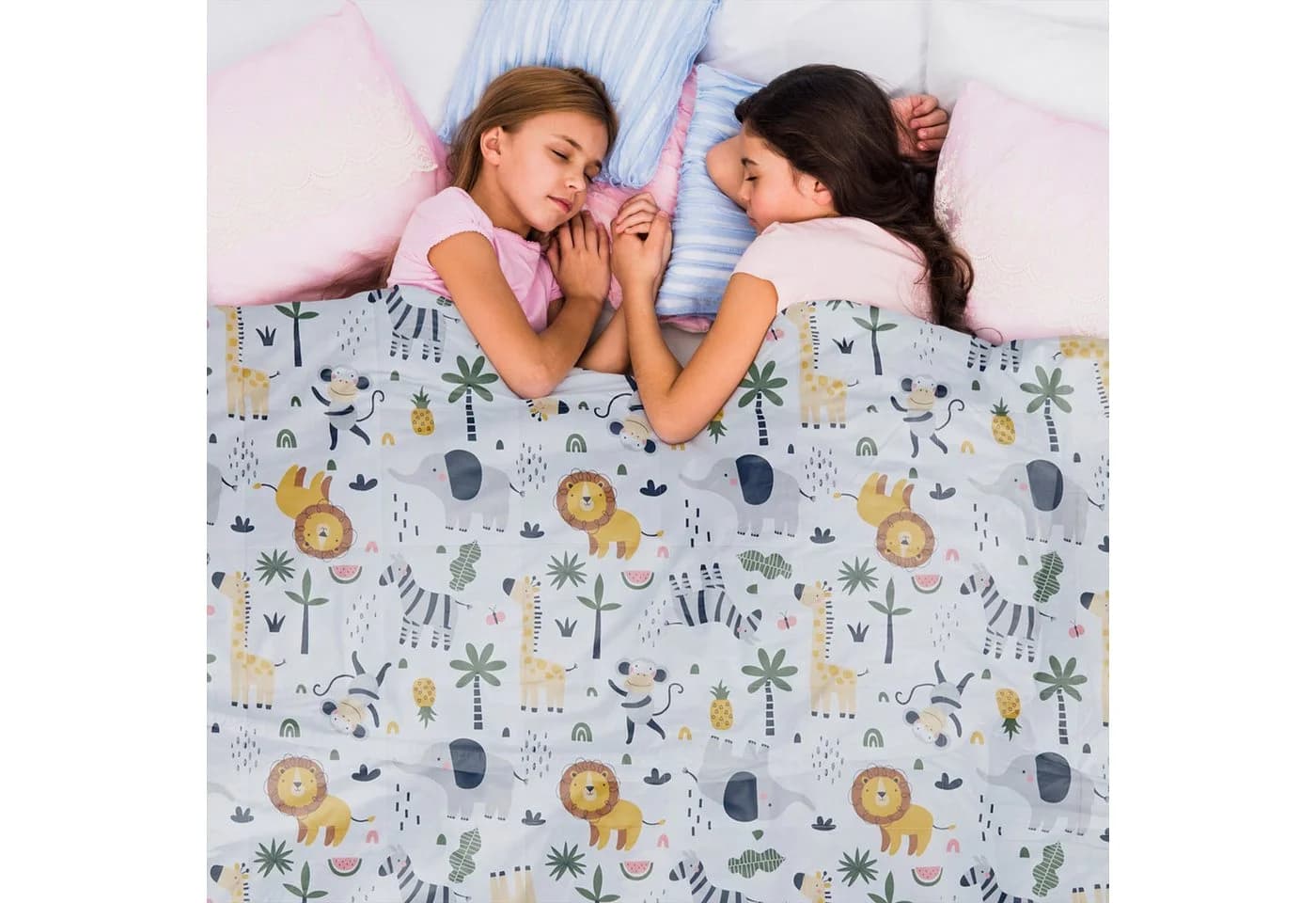 Dailydream Kinder Gewichtsdecke Safari Motiv 100% Baumwolle