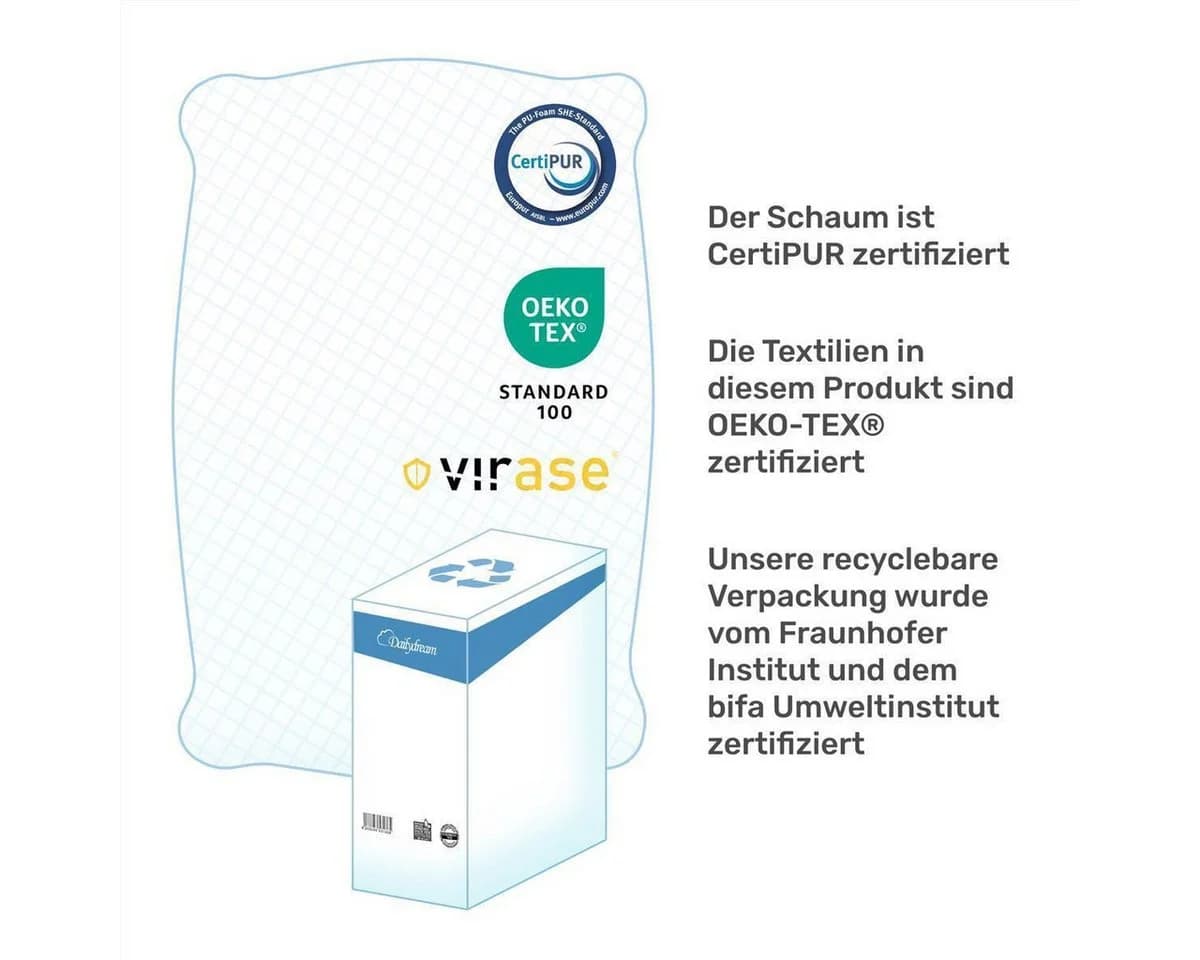 Dailydream Nackenstützkissen Memory Foam weiß