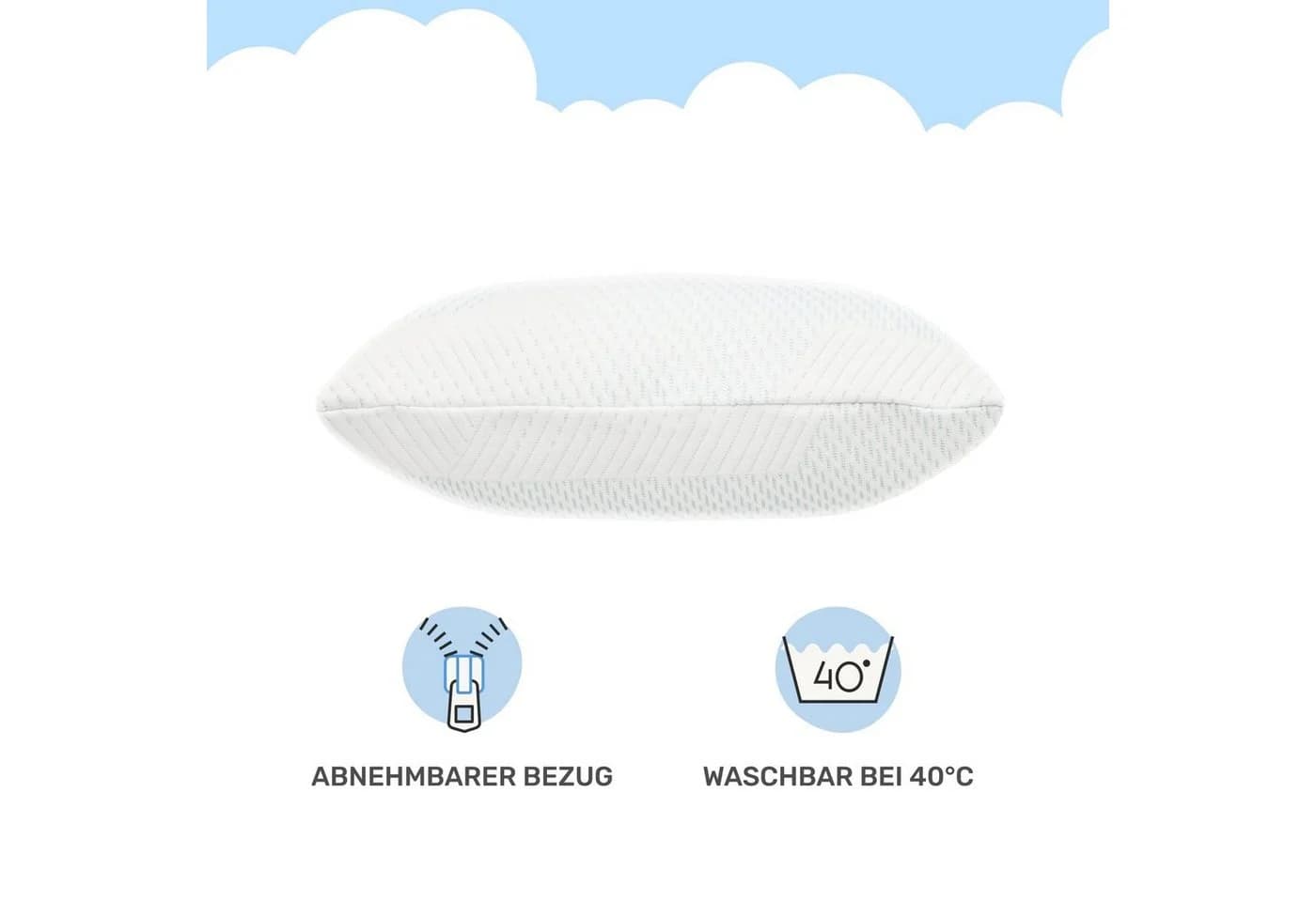 Dailydream Nackenstützkissen Memory Foam Weiß