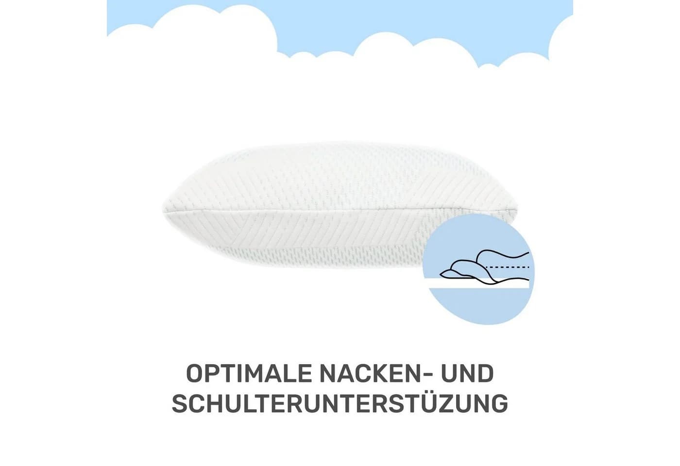 Dailydream Nackenstützkissen Memory Foam Weiß - Bild 3