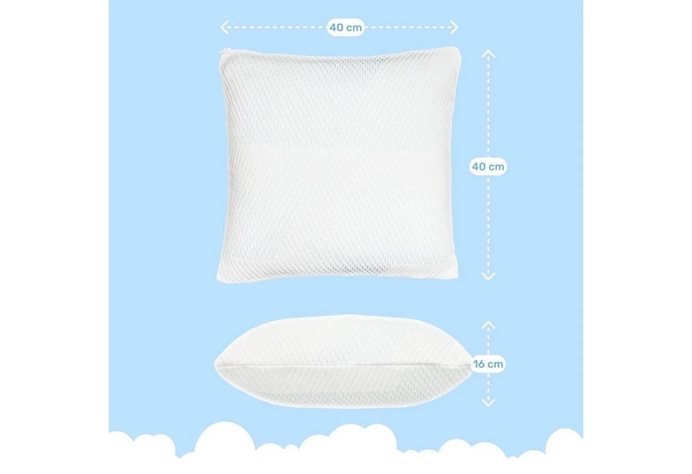 Dailydream Nackenstützkissen Memory Foam Weiß - Bild 5