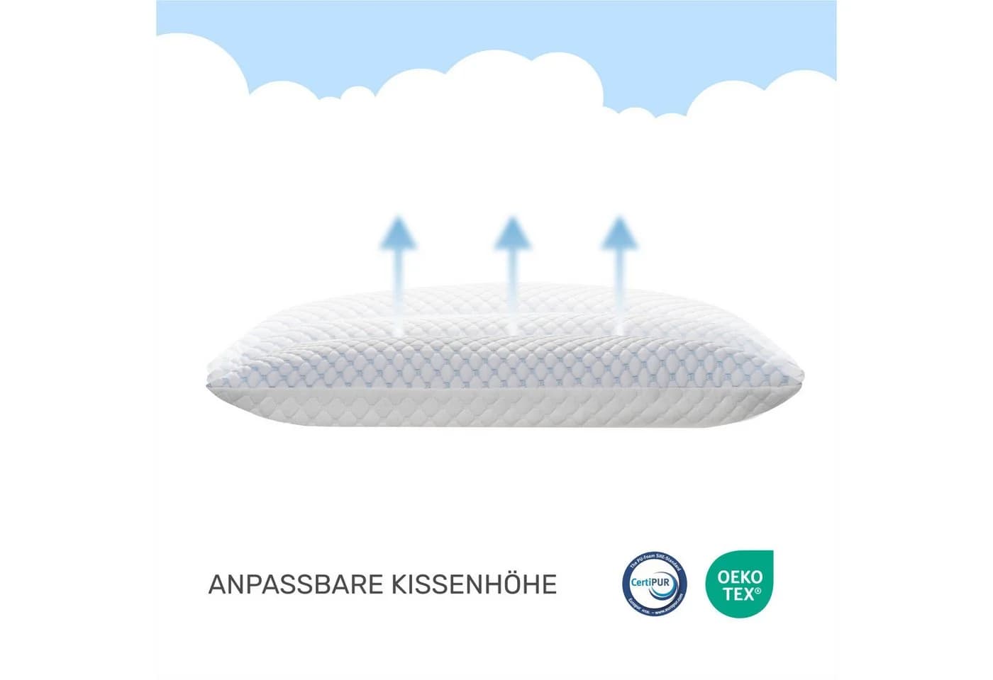 Dailydream FlexiCloud Nackenkissen Memory Foam SENSICE Weiß - Bild 3