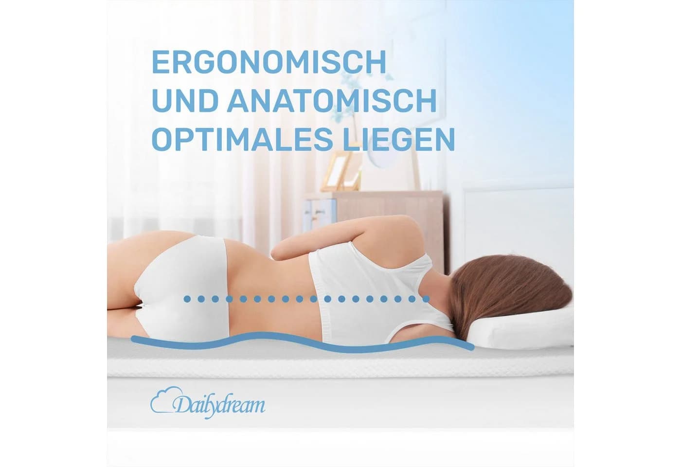 Dailydream Topper mit kühlendem Effekt Memory Foam Edition Cool Touch - Bild 5