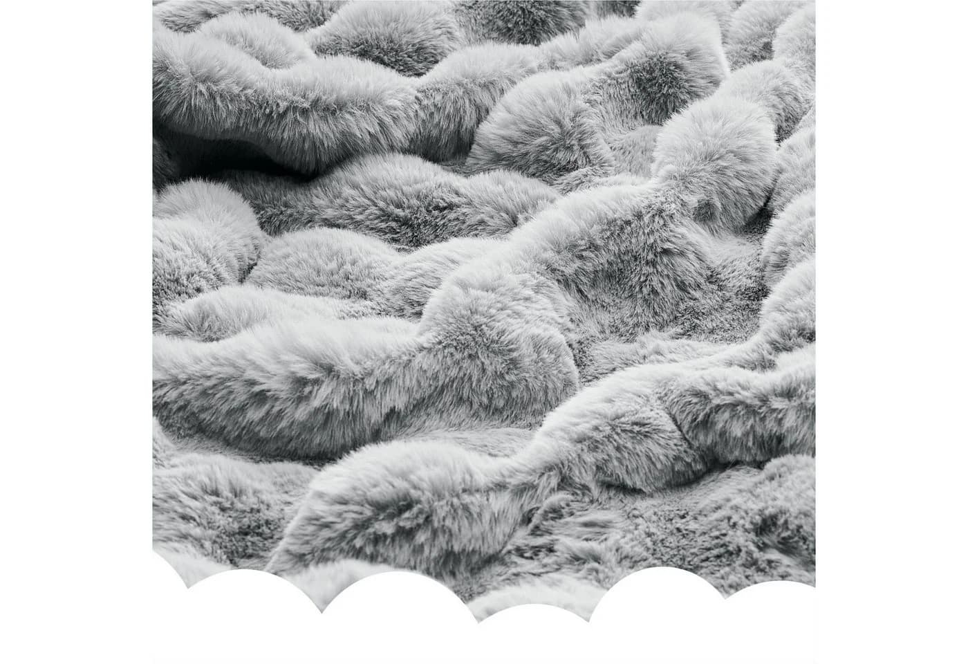Dailydream Kuscheldecke grau Kunstfell 150x200 cm - Bild 5