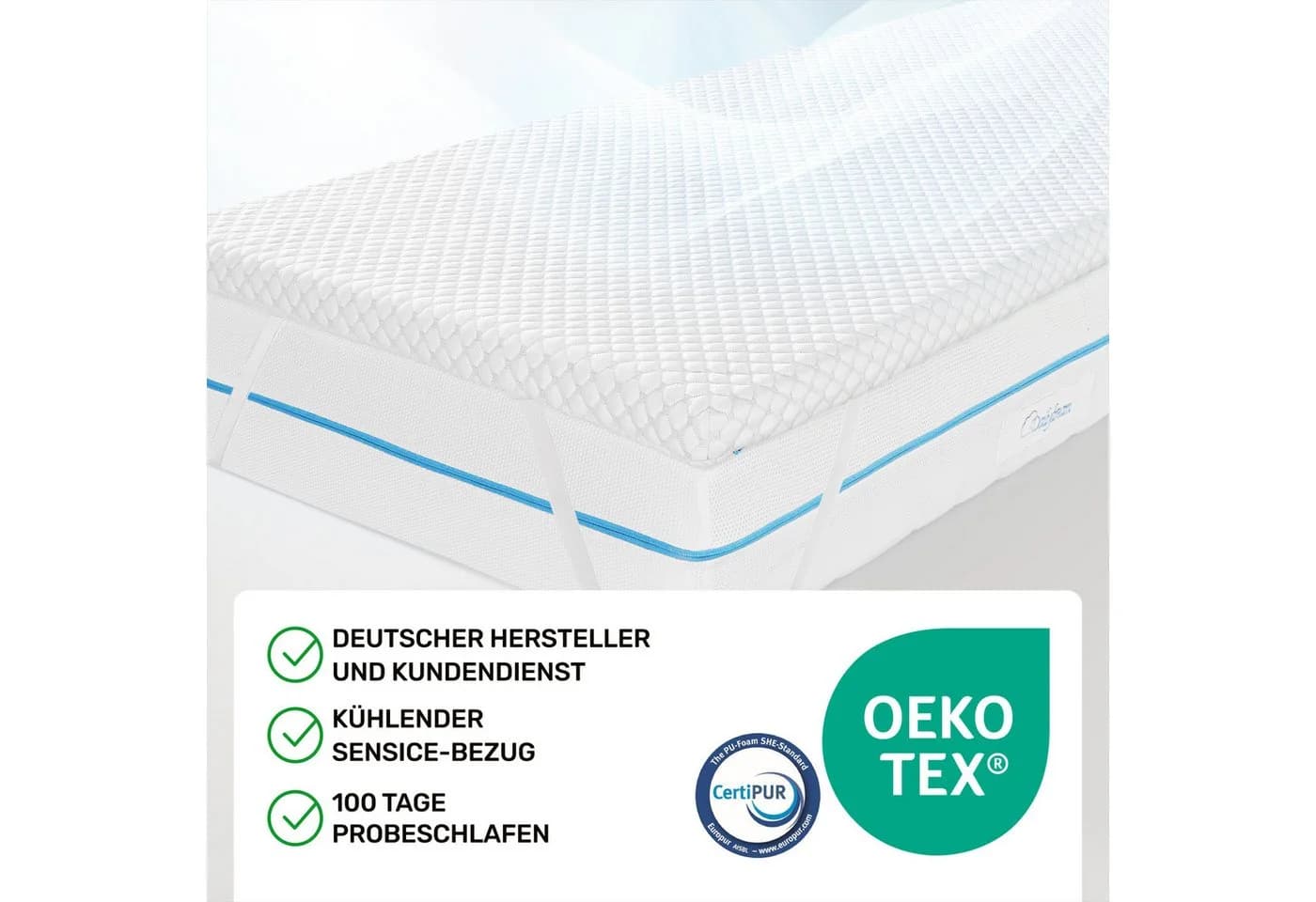 Dailydream Topper mit kühlendem Effekt, Memory Foam, Edition Cool Touch - Bild 3