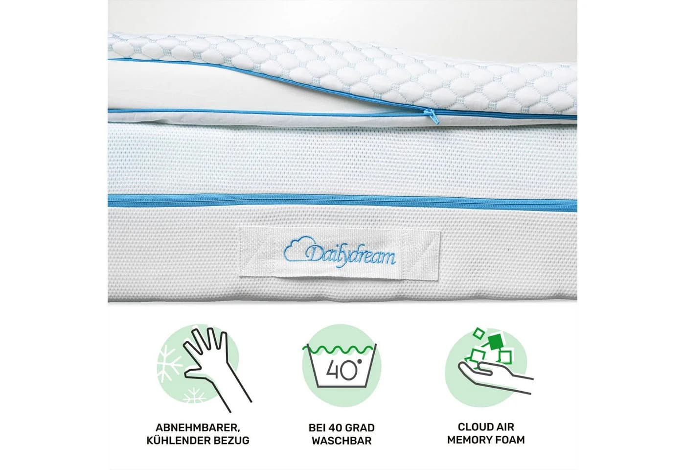 Dailydream Topper mit kühlendem Effekt, Memory Foam, Edition Cool Touch - Bild 4
