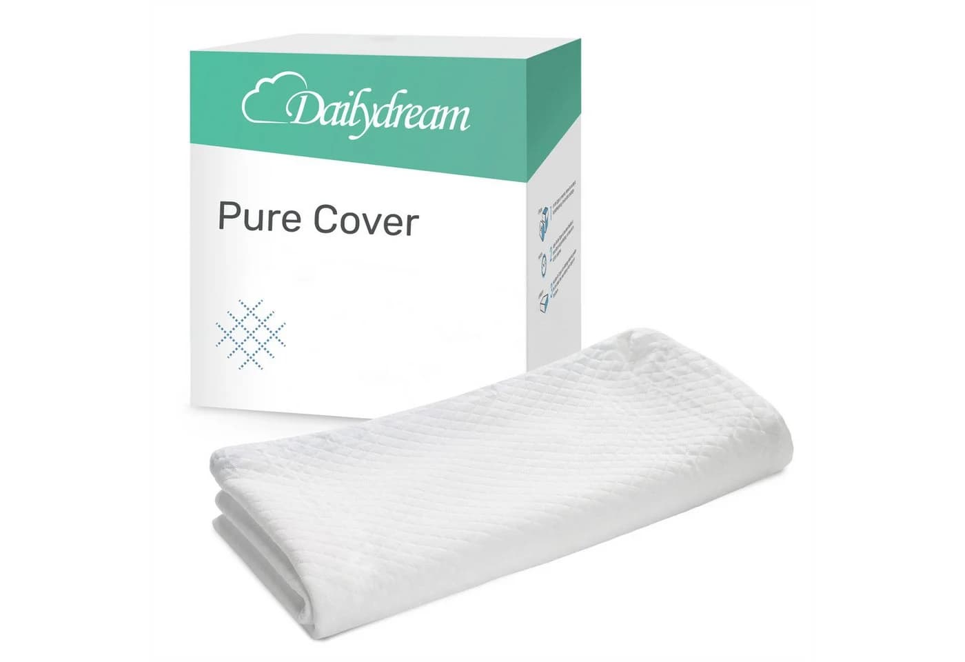 Dailydream Topper Ersatzbezug Pure mit 3-seitigem Reißverschluss - Bild 2