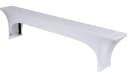 TexDeko Bierbankhusse Stretch Weiß 10% Elastan mit verstärkten Fußtaschen Bild 1