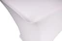TexDeko Bierzeltgarnitur-Husse Stretch Weiß mit verstärkten Fußtaschen Bild 4