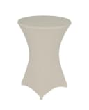 TexDeko Stehtischhussen Stretch Beige 10% Elastan Bild 1