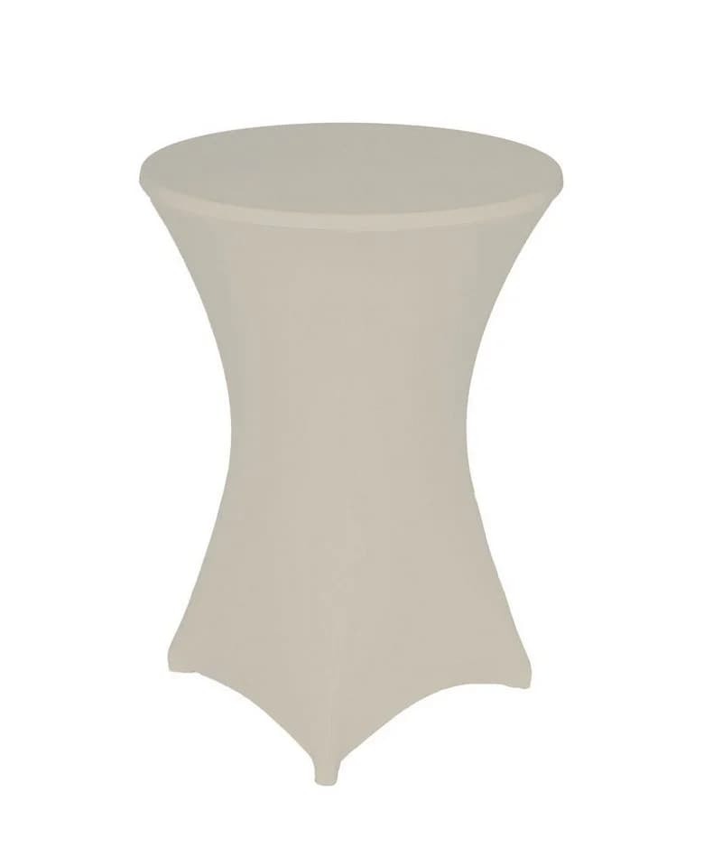 TexDeko Stehtischhussen Stretch Beige 10% Elastan