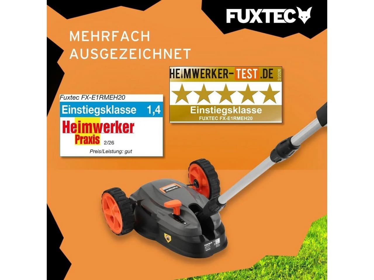FUXTEC Akkurasenmäher FX-E1RMEH20-SET 22 cm Schnittbreite - Bild 5